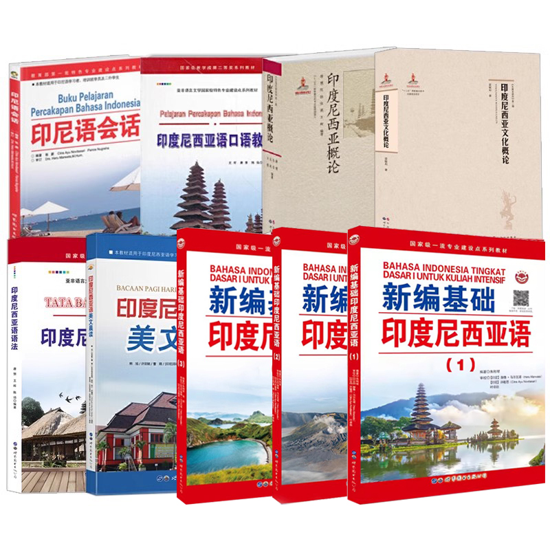 全套9册基础印度尼西亚语123