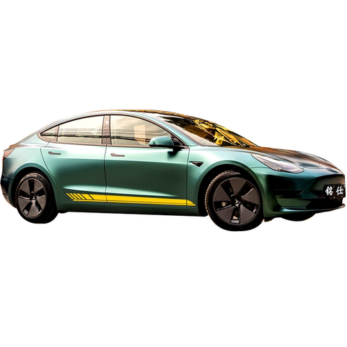 适用特斯拉车贴Model3汽车贴纸modelY比亚迪元拉花侧裙边改色膜