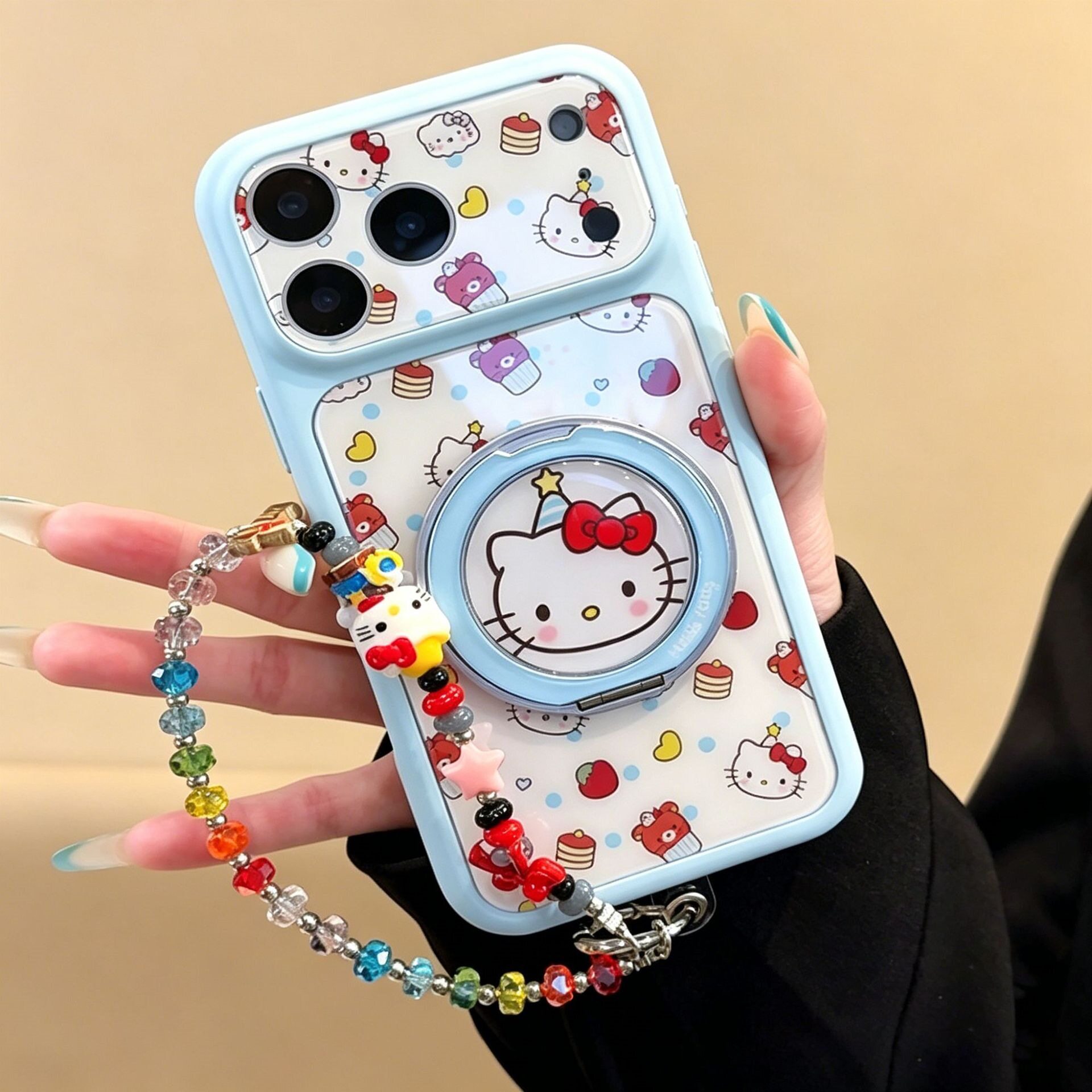 可爱猫咪适用iphone17苹果手机壳16promax支点支架15大视窗14卡通