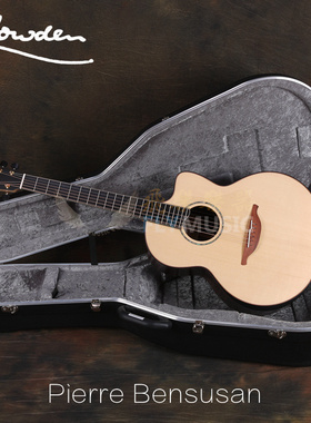 飞琴行 Lowden Pierre Bensusan 签名款 云杉马玫全单民谣吉他