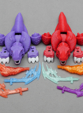 TFS星辰版第一波威震M天霸王龙BW野兽战争套件群星镜像红蜘蛛特效