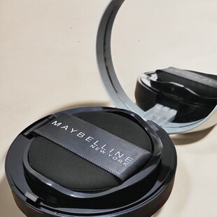 贴发新款 美宝莲超然无瑕柔雾轻垫霜黑金气垫bb霜 无外盒有试用装