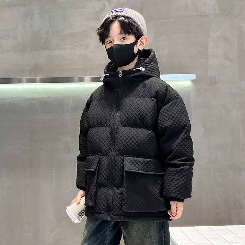 男童冬季加厚棉衣儿童羽绒棉服三防外套中大童韩版潮牌派克服