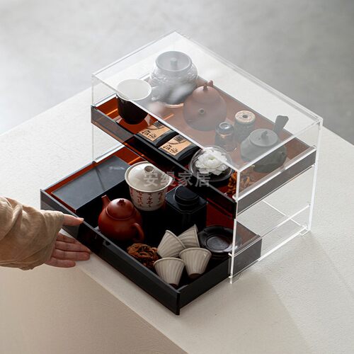 双层抽屉置物架美容工具展示架