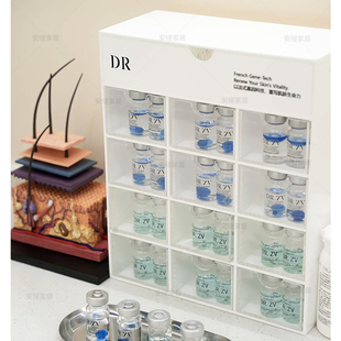 美容院安瓶精华展示盒水光针桌面收纳盒针药陈列盒香水小样柜定制