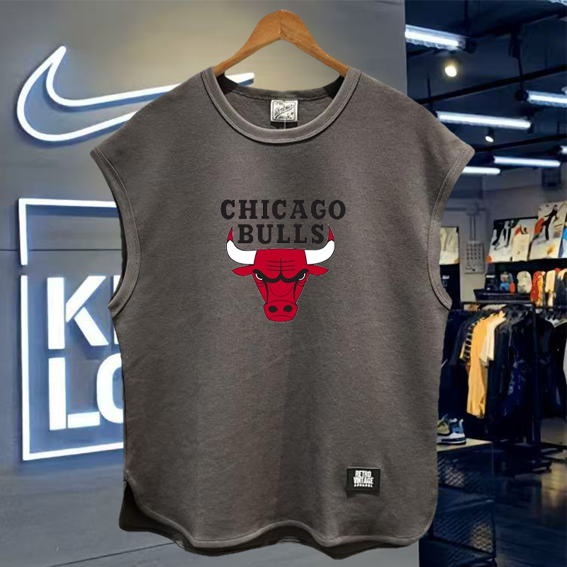 奥莱折扣 /有运费险 / 运动休闲棉背心 / 公牛队球服跑步无袖坎肩,女装/女士精品,背心吊带,淘宝优惠券,粉丝福利购,淘宝优惠卷