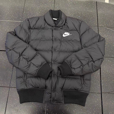 耐克男运动休闲立领羽绒服外套