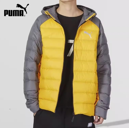 Puma 新款男女秋冬薄款羽绒服蓝色纯色上衣外套羽绒服594590