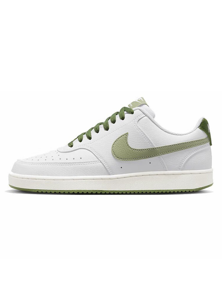 油腻叔 nike court vision 1 low白绿 防滑低帮板鞋fj5480-100