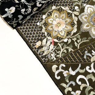 饰辅料 饰品装 苏绣绣片手工缂丝绣花刺绣花贴中式 服装