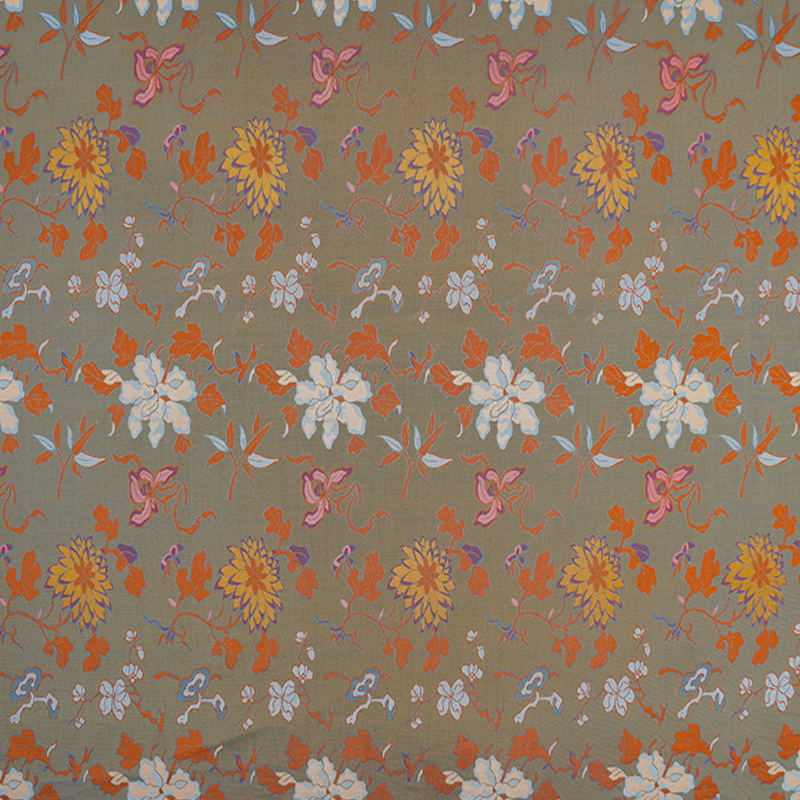 春秋季新款宋锦真丝35姆米布料新中式上衣旗袍马甲裤子服饰面料