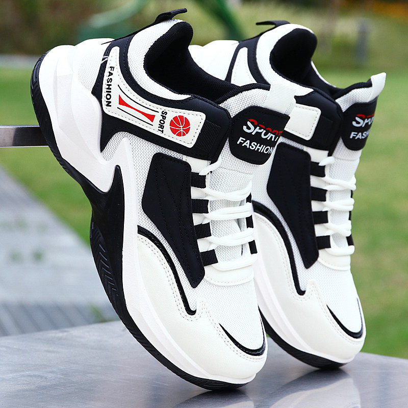 国货品牌篮球2026春夏季高帮男鞋透气网鞋男运动白色跑步鞋休闲鞋