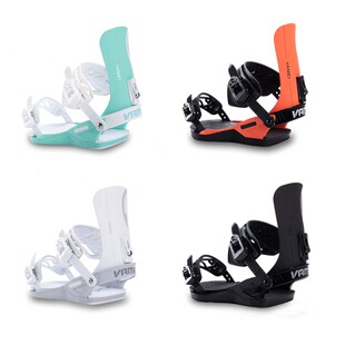 VAMEI固定器全能滑雪板单板刻滑全地形平花雪板黑白绑带男女款