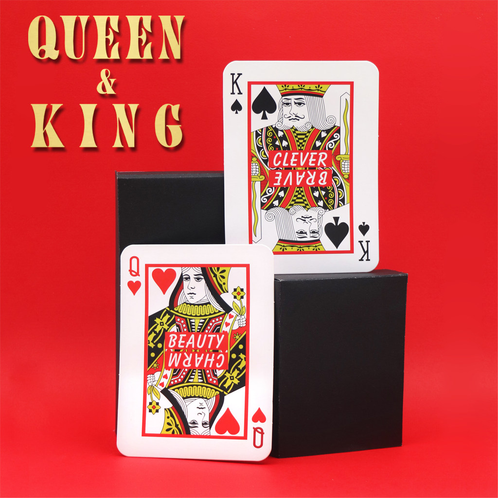 jqk个性创意扑克牌king&queen红包/利是封(5个装)