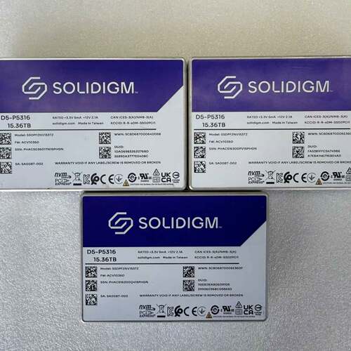 可维修Solidigm D5-P5316 15.36TB U.2