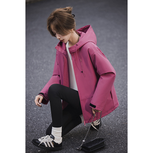 小谷粒滑雪派克服 设计感绗棉外套女冬季新款连帽宽松百搭上衣