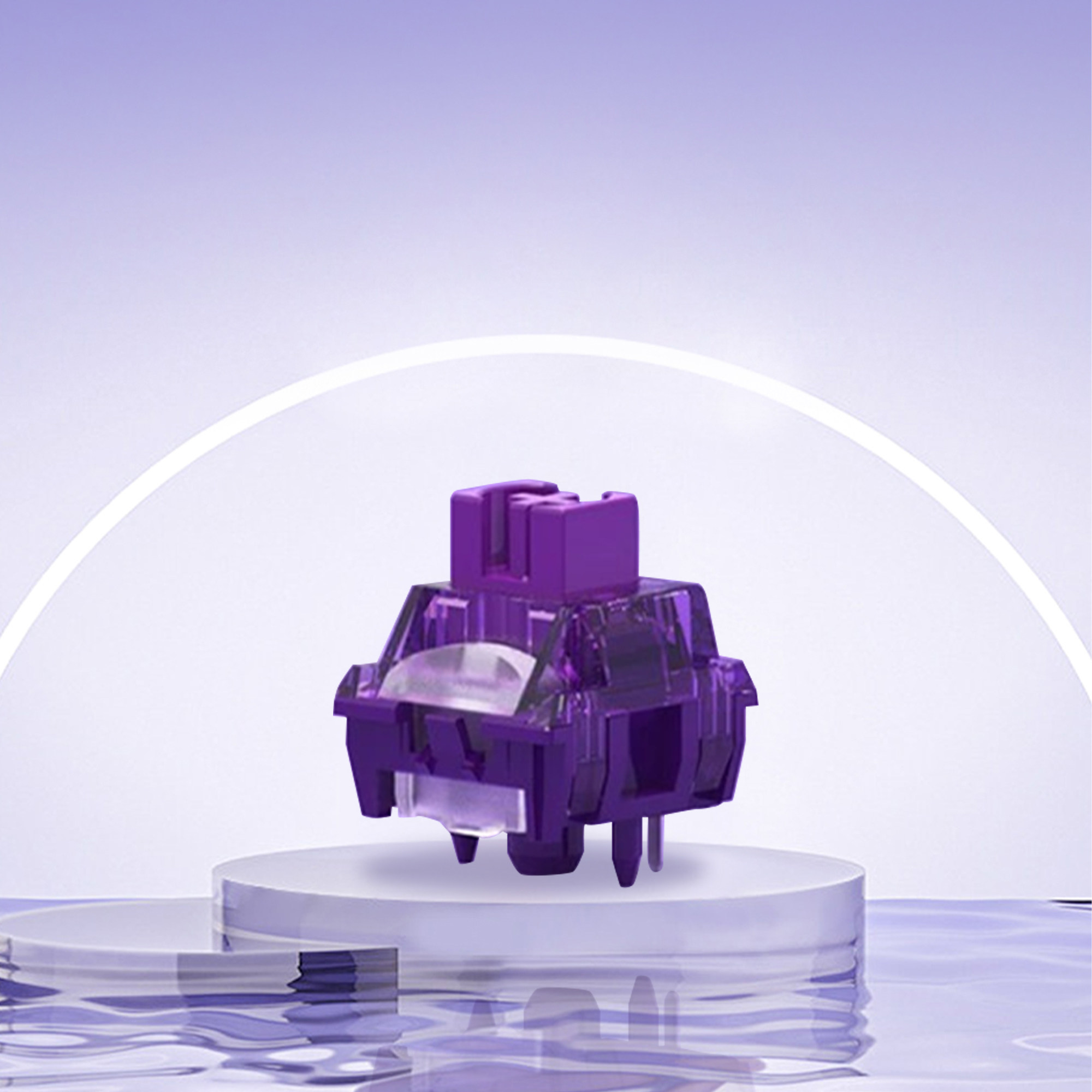 TTC FLAME PURPLE V2 축 게임 사무실 5핀 선형 축 핫 스왑 가능 맞춤형 HIFI 기계식 키보드 스위치
