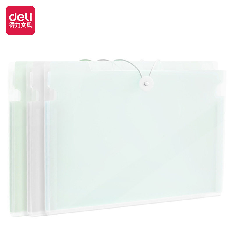 得力5737学生A4风琴包8格学生试卷包文件夹文件包多层收纳包