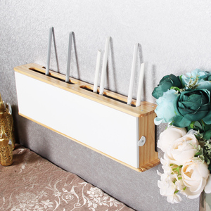 简单日子北欧清新插座遮挡插线板电线收纳盒路由器插排壁挂墙简约