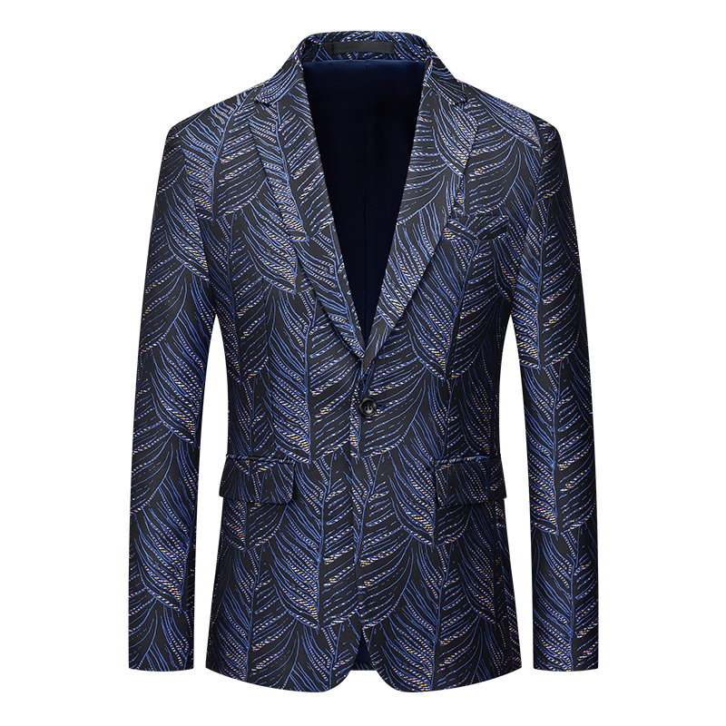 西装外套男春秋季韩版潮流帅气休闲西服男装时尚青年修身上衣