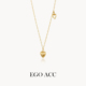 EGO ACC 小众设计郁金香花蕾吊坠项链女高级感休闲百搭叠戴锁骨链