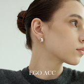 款 EGO ACC经典 高级感哑光C型耳圈女高品质日常百搭休闲耳环