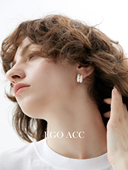 2025新款 EGO ACC 简约设计缠绕金线C型耳钉休闲时髦耳环耳饰女