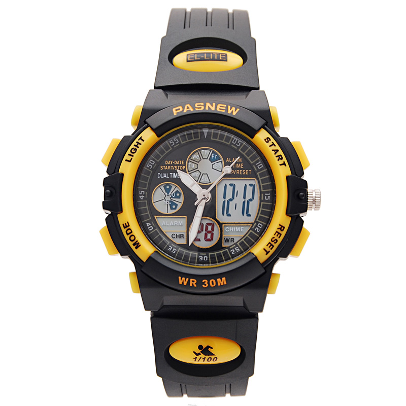 百圣牛夜光30M防水多功能儿童表