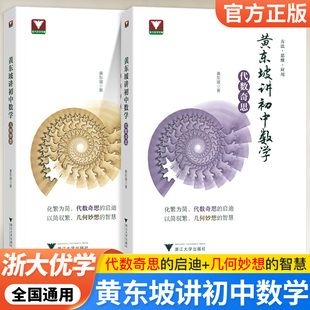 浙大优学 黄东坡讲初中数学几何妙想代数奇思数学培优运用七八九年级中考新思维方法大视野数学之美必刷题初中数学解题方法与技巧