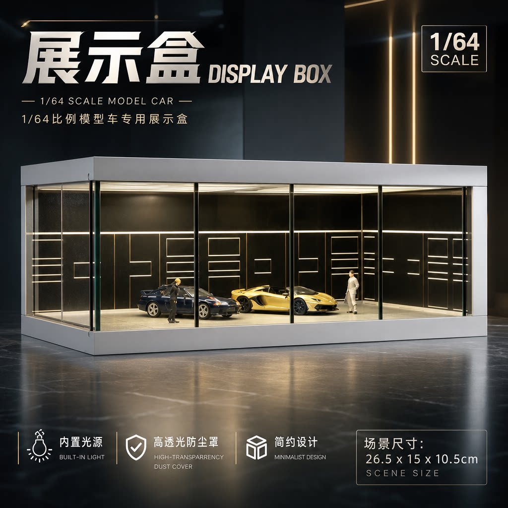 164比例微缩场景合金车模摆件图片