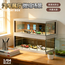 收藏家1比64小车场景模型微景观手办布景微缩汽车玩具摆件展示盒