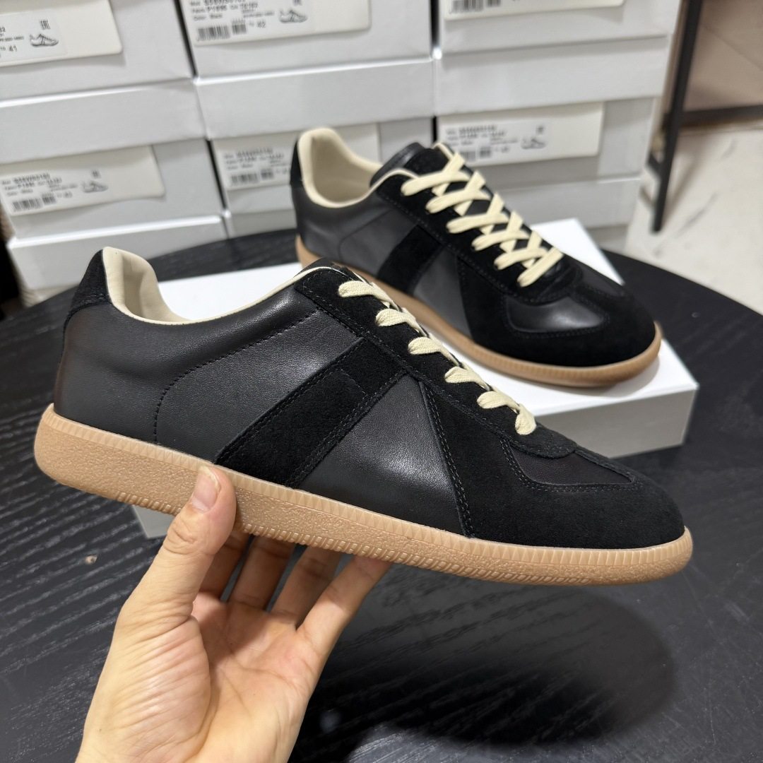 顶版复古德训鞋男女款2025新款真皮百搭休闲运动小白鞋系带平底鞋,流行男鞋,单鞋,淘宝优惠券,粉丝福利购,淘宝优惠卷