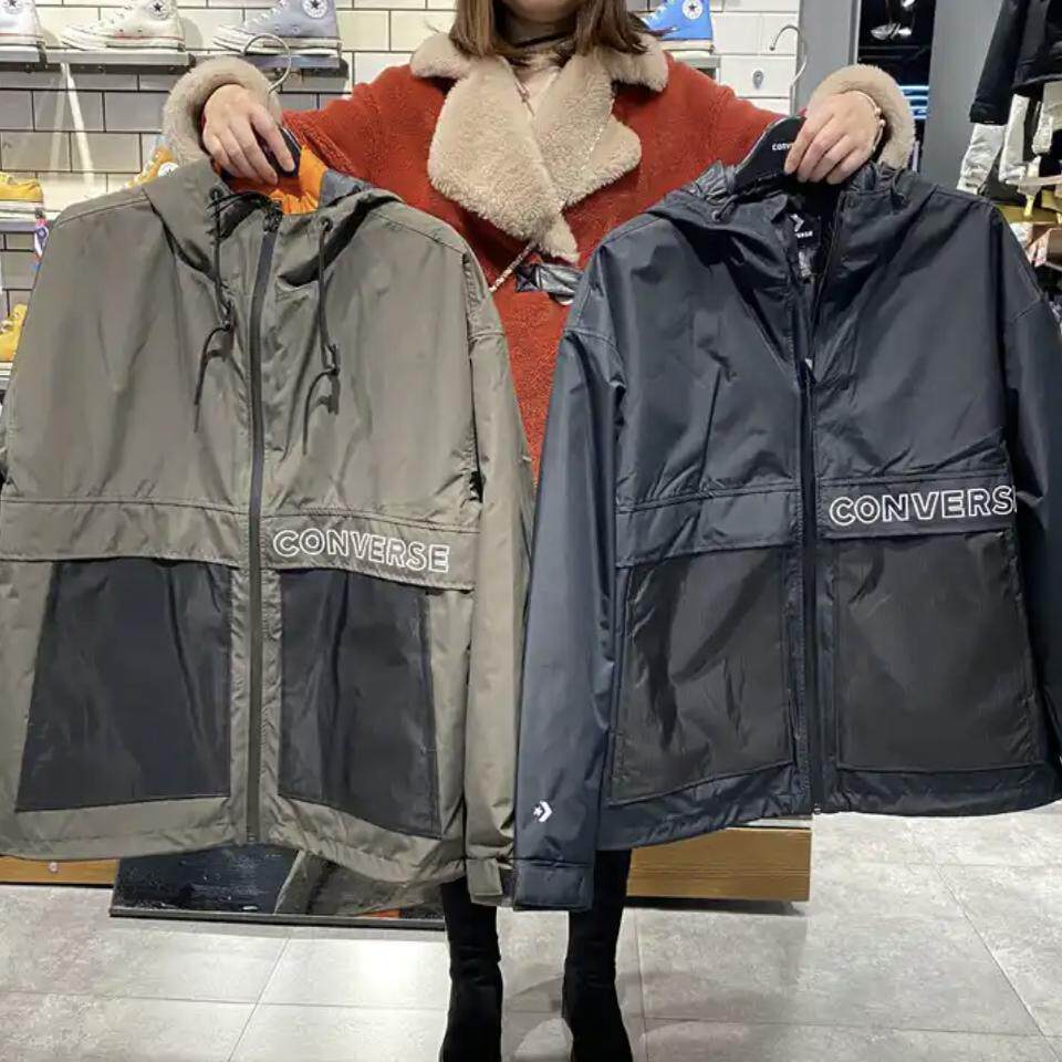 匡威男冲锋衣外套羽绒服可拆卸二合一 撞色 10021983