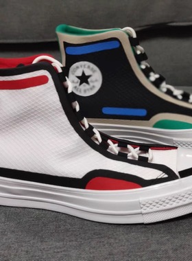 匡威帅气女鞋画板彩色撞色三星标城市机能170573 170140