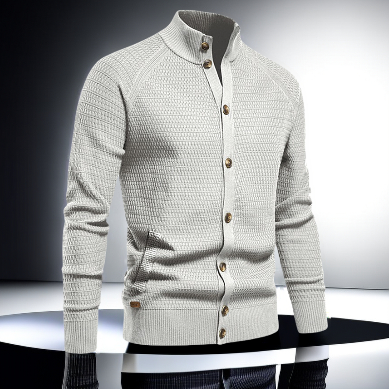 针织衫毛衣棉开衫立领