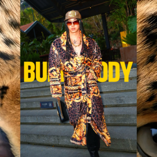 BUDDYBODY嘻哈豪奢老钱风贵气豹纹巴洛克印花法兰绒系带超长睡袍