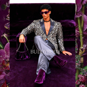 BUDDYBODY闪耀奢华名媛宽松廓形豹纹亮片刺绣晚宴红毯西装 演出服