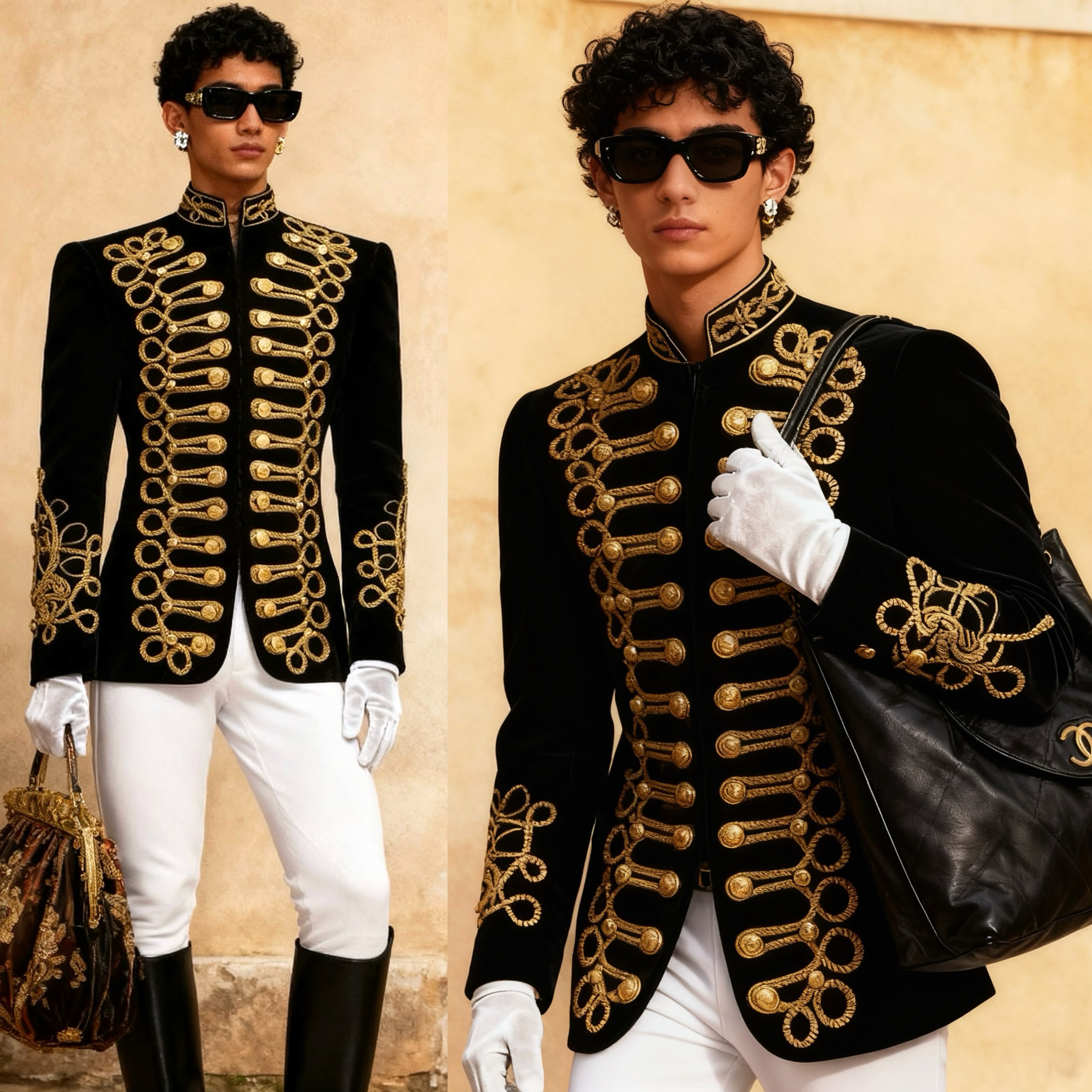 立体刺绣晚宴宫廷丝绒西装修身