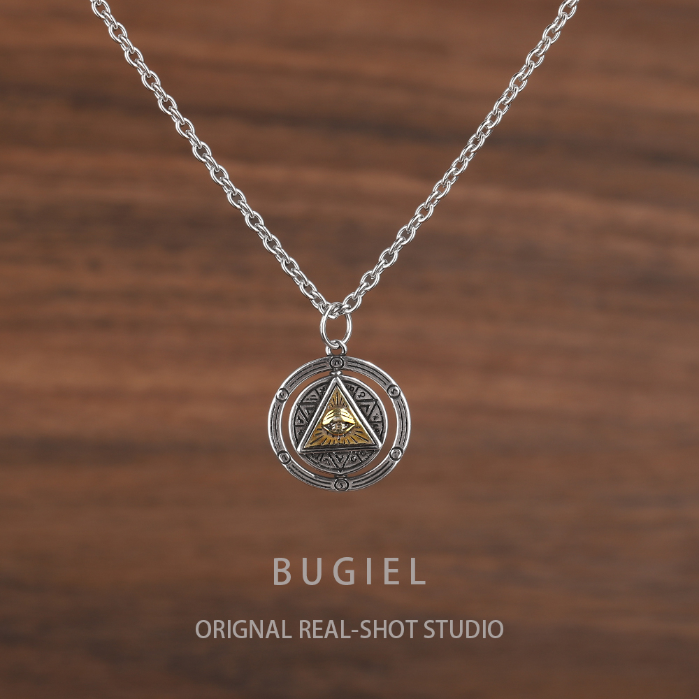 全视之眼荷鲁斯之眼复古吊坠男