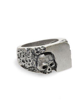 bugiel复古钛钢戒指 男款大码骷髅头戒指 原创设计师款潮男单品