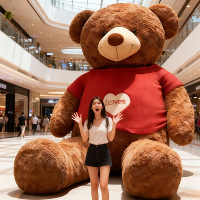 超大号泰迪熊公仔毛绒玩具