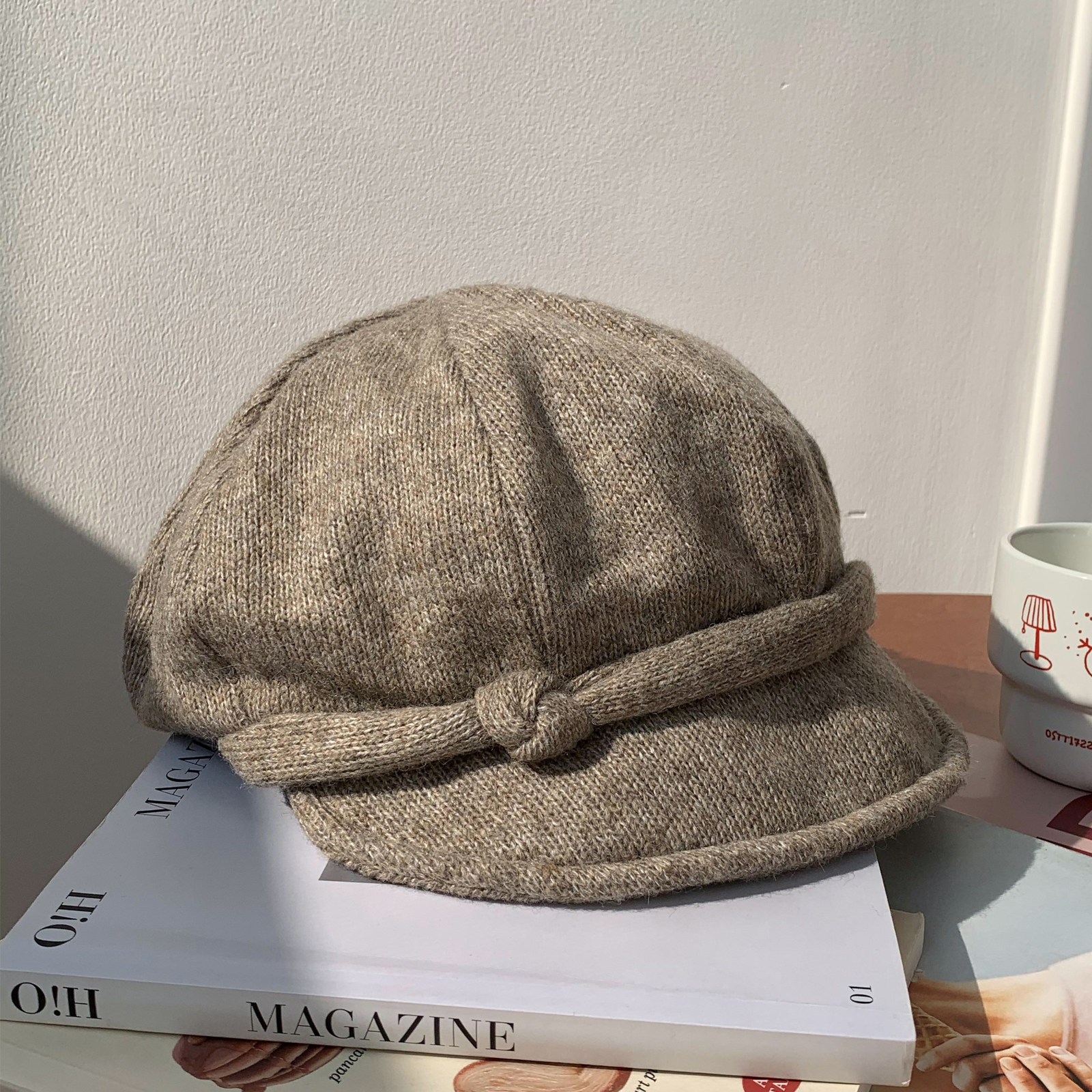 高品质韩系秋冬季新款软帽檐羊毛混纺针织保暖显脸小女八角帽子,服饰配件/皮带/帽子/围巾,帽子,淘宝优惠券,粉丝福利购,淘宝优惠卷