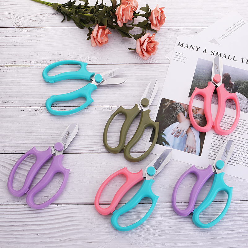 园艺花艺剪刀宽头家用花剪鲜