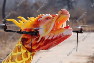 遥控飞龙双电机版飞天龙十米飞龙飞行表演用飞龙无人机起降容易