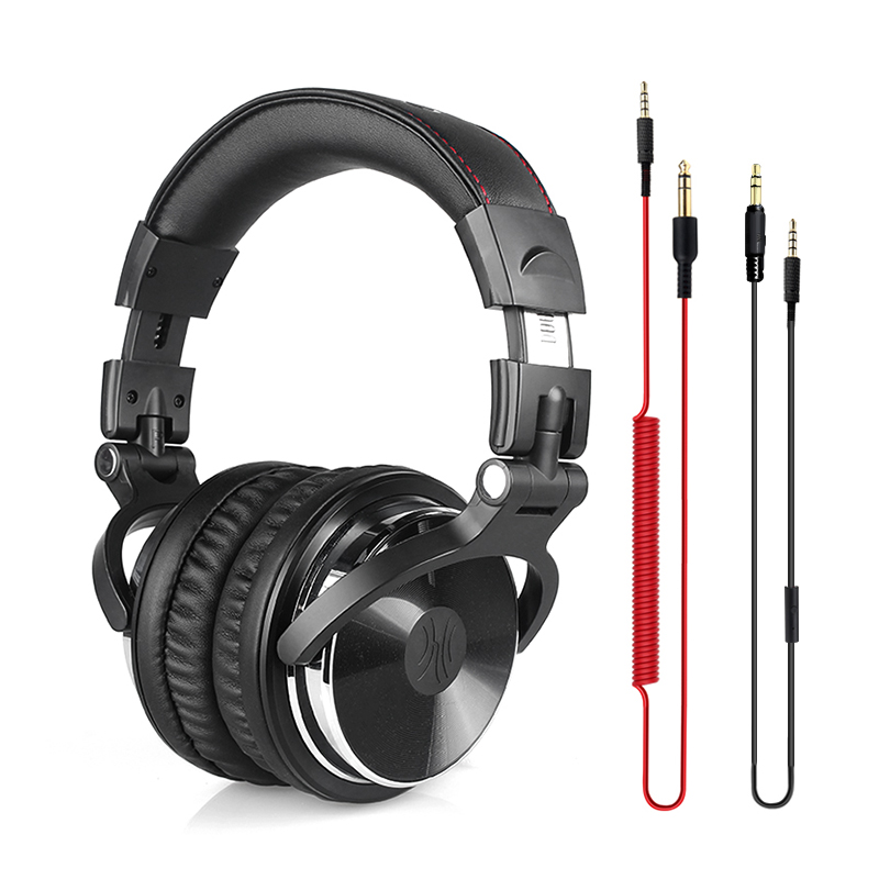 头戴式监听耳机DJ有线手机PC通用录音通话重低音耳麦架子鼓吉他