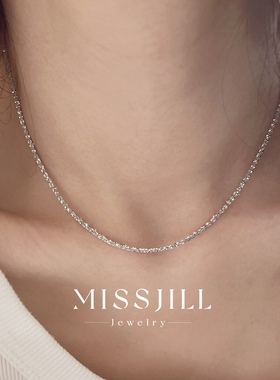 MISSJILL·波光粼粼｜小众璀璨气质精致通体925纯银锁骨链项链光