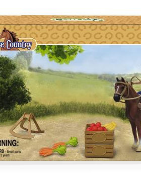 collecta我你他2025女骑士和马配件礼盒仿真动物模型玩具84248