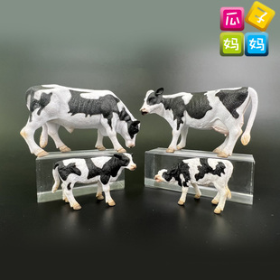 collecta我你他 母奶牛公奶牛小牛仿真农场动物模型儿童玩具88484