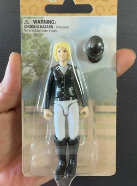 现货Collecta 2025年新品锦标赛女骑士仿真马术模型玩具84249