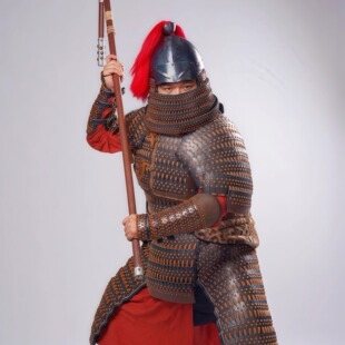 【折冲府】宋步人甲背嵬军盔甲仿武经总要札甲扎甲盔甲铠甲铁浮屠